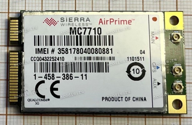 WWAN Mini card Sony (p/n A1890112B) LTE EU WWAN MINI CARD (F)(S) Sierra Wireless MC7710
