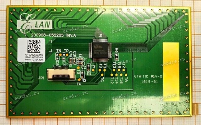TouchPad board Asus K52J Elan (p/n: 200908-052201, 04A1-00500AS, 04G110104400) Rev.A