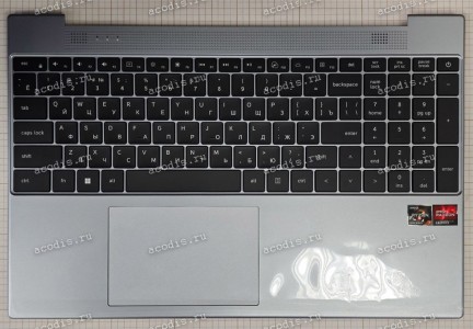 Keyboard Digma PRO Breve DN15R5-8DXW03 + topcase (F0006-052 MB3501052, SP38675) (Black/Silver/Matte/RUO/LED) Keyboard Digma PRO Breve DN15R5-8DXW03 + topcase (F0006-052 MB3501052, SP38675) (Black/Silver/Matte/RUO/LED)