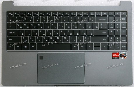 Keyboard Digma Pro Sprint N DN15R5-ADXW05 + topcase REV3 (MB3335001 F0121-001 VER:A, SP50614) (Black/Grey/Matte/RUO/LED)