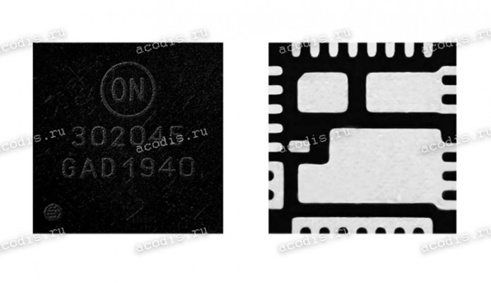 Микросхема ON Semiconductor NCP302045, NCP302045MNTWG, P302045 PQFN31(5*5)0.5P 483BR с разбора IC driver, MOSFET half-bridge, high-side, low-side, gate driver Микросхема ON Semiconductor NCP302045, NCP302045MNTWG, P302045 PQFN31(5*5)0.5P 483BR с разбора IC driver, MOSFET half-bridge, high-side, low-side, gate driver