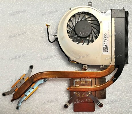Сист.охл. Packard Bell Easynote LX86 (p/n DFS551205ML0T F96M, 3NZYBTATN40) FORCECON DC5V, 0,5A Cpu Fan 4 pin