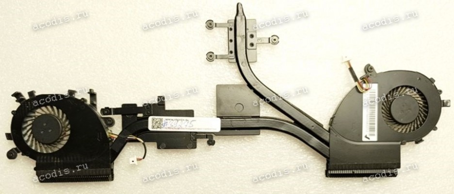 Сист.охл. Acer Aspire V5-572PG V5-572G (p/n SOL34ZRKTMTN003, EF40060S1-C020-S99, EF40060S1-C030-S99) DC5V 4 pin (Система охлаждения: термотрубка, радиатор + два вентилятора)