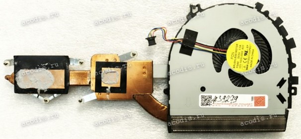 Сист.охл. Lenovo Yoga 500-15IBD 500-15 (p/n 460.03R0C.0002, INTEL 5H40H91134) CPU HEATSINK & COOLING FAN 4 pin