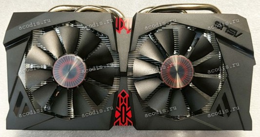 Cист.охл. Asus Graphics card nVidia GTX1060-A6G-9GBPS, GTX960/CG301M (p/n 13070-00890700) D6X4U_FD_4P_3K2_2FAN_58MM HP