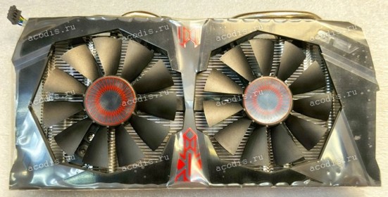 Сист.охл. Asus Graphics card nVidia GTX1060-A6G-9GBPS (p/n 13070-00891700) D6X4U_PL_4P_3K2_2FAN_58MM