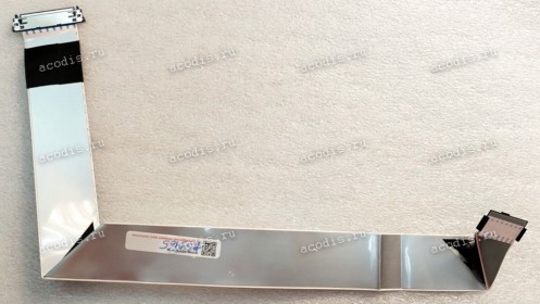 LCD LVDS FFC шлейф мониторный 30 pin обратный, шаг 1.0 mm, длина 450 mm, с замками с двух сторон, фольгированный