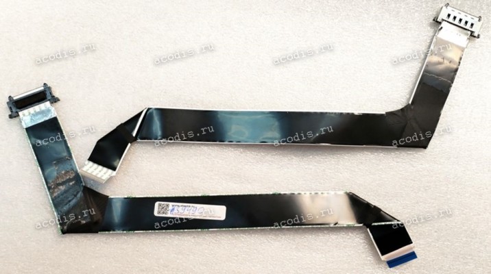 LCD LVDS FFC шлейф мониторный 41 pin прямой, шаг 0.5 mm, длина 370 mm, c  замком с одной стороны