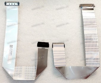 LCD LVDS FFC шлейф мониторный 30 pin обратный, шаг 1.0 mm, длина 340 mm,  фольгированный, с замками с двух сторон Dell SE2416H