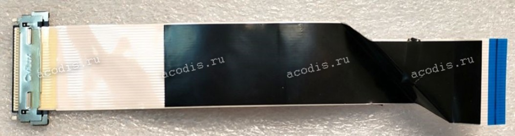 LCD LVDS FFC шлейф мониторный 30 pin обратный, шаг 1.0 mm, длина 185 m для Asus B156HTN03.8 (H W:2B) AUO (LCD 15.6' FHD US EDP)