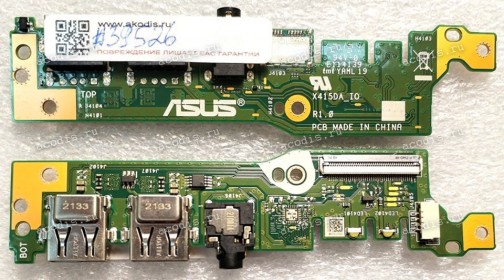 USB & Audio board Asus X415DAP (p/n: 90NB0T30-R11020, X415DA_IO R1.0) IO BD