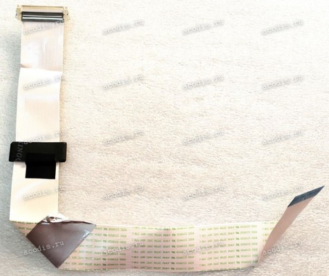LCD LVDS FFC шлейф мониторный 30 pin обратный, шаг 1.0 mm, длина 390 mm с замком с одной стороны Dell P2314Ht