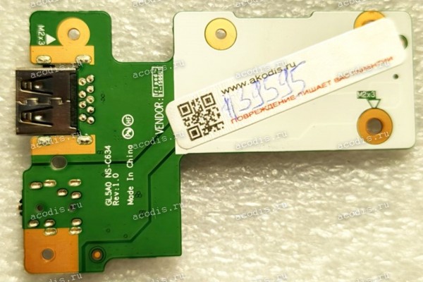 USB & Audio board Lenovo ThinkPad L15 GEN1 (p/n GL5A0 NS-C634 Rev:1.0, 5C50S73039)