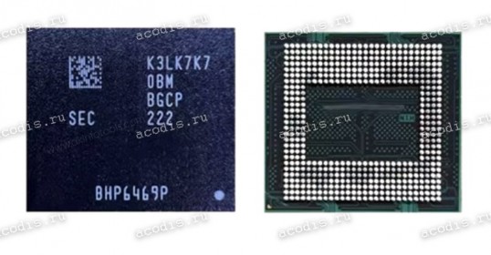 Микросхема Samsung K3LK7K70BM-BGCP LP5 6400 1024M*64 0.5V FBGA496 (Asus p/n: 03015-00030300) NEW original