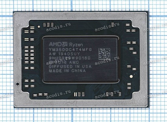 Процессор Socket FP5 (BGA-1140) AMD R5-3500U YM3500C4T4MFG 4C 12-35W 2.1G 4M BGA-FP5 (Asus p/n: 01002-01250900) NEW original