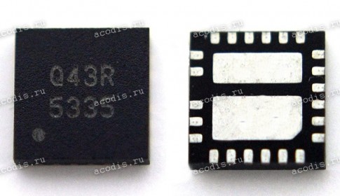 Микросхема GMT G5335AQT2U, 5335A QCI AL005335004 (QFN4X4-23) DDR TERM.REG. (Asus p/n: 06094-00070100) NEW original