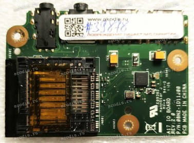 USB & Audio & Cardreader board DNS A17A, A17, A17HC, MSI CX640DX (MS-16Y1) (p/n: 08N2-1D11J00, A17 IO BOARD REV:2.0)
