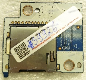 CardReader Board HP Pavilion Gaming 15-cx0171ur, 15-cx sd (p/n DPK54 LS-F842P Rev:1.0, 435OKY32L01)