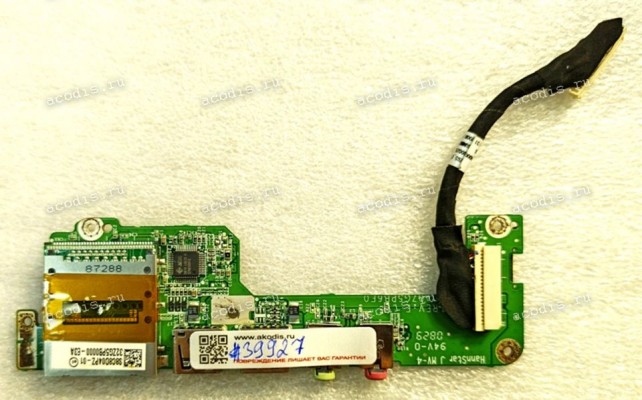 USB & Audio & CardReader & Power Button Board Acer Aspire one A110 (AOA110) ZG5 (p/n DA0ZG5PB6E0 REV:E, DD0ZG5TH000) Ports USB Audio Jack Memory & Cable