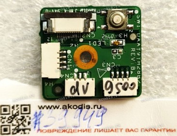 Power button board HP DV9000-series dv9500 dv9700  (p/n DAAT9TH28B2 REV:B)