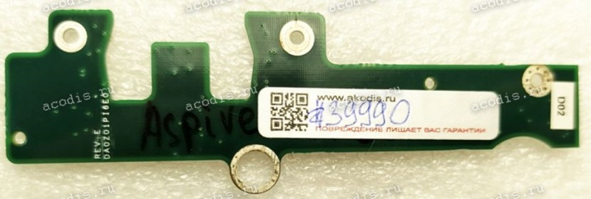 Power Button Board Acer Aspire 4720 (p/n: DA0Z01PI6E0 REV: E)