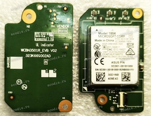 WIFI Board Asus G703VI 802.11N, адаптер XBOX 1804 (p/n 0C001-00181000) Оригинальная плата ввода-вывода Microsoft Board