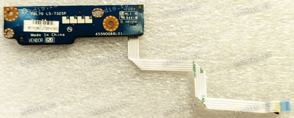 Power Button Board Asus K73, K73T, X73, A73T, A73B, K73B, X73T, X73B (p/n PBL70 LS-7325P Rev:1A) & Cable