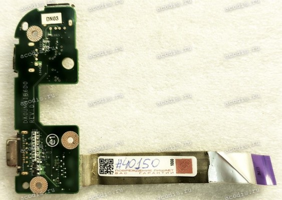 USB & VGA Board Dell Inspiron 17R N7010 (p/n 05NCX3 5NCX3 DA0UM9IB6D0 REV:D) IO BOARD & Cable