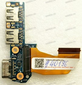 USB & VGA Board HP EliteBook 840 845 850 G1 G2 740 745 G1 G2 ZBook14 (p/n 730966-001, 6050A2559201-USB-A02) & Cable
