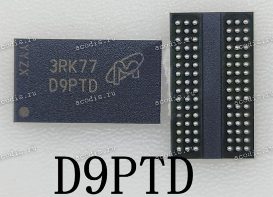 Микросхема Micron D9PTD MT41J128M16JT-093G:K FBGA-96 gDDR3 128M*16 1.35V (Asus p/n: 03007-00030400) NEW original