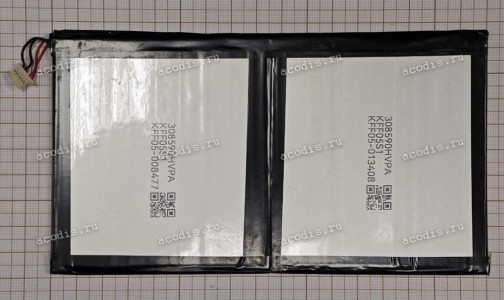 АКБ Digma Pro Quantum TA2D5P01 (308590-1S2P 3,8V 7000mAh 26,6Wh 6pin 5проводов, SP47776) new АКБ Digma Pro Quantum TA2D5P01 (308590-1S2P 3,8V 7000mAh 26,6Wh 6pin 5проводов, SP47776) new