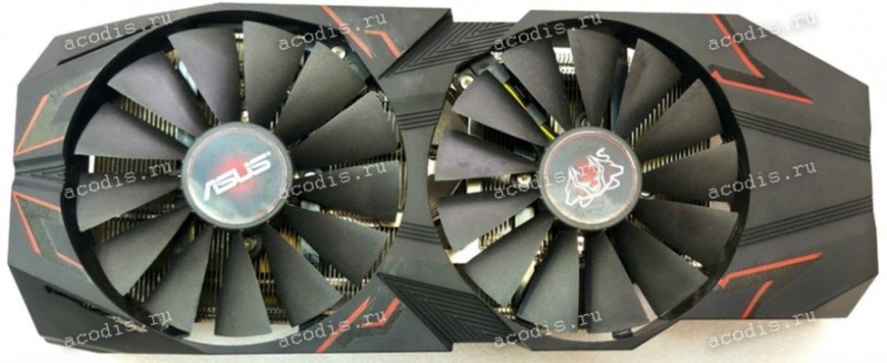 Сист.охл. Asus Graphics card GeForce GTX (p/n 13070-01451400, 6010377770-GP) B_BLACK 4P_2400 EF_GBM_CM_CM, 2 кулера, 4 pin & Heatsink