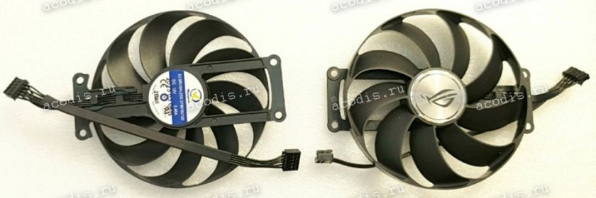 Кулер Asus Graphics card GeForce RTX (p/n 13070-02811800, CF9010U12D DC 12V 0.45A) RMA RX6500 DUAL FAN 9312 2B 5P L / CHAMPION/CF9010U12D011170R, Additional_FAN 5 pin