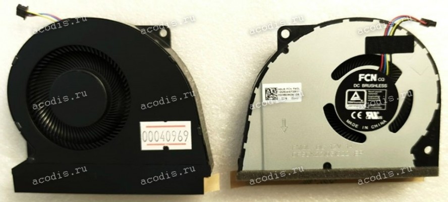Кулер Asus ROG XG mobile GC31 GC31S GV301QH (p/n 13NR04H0T30011, DFSCK332051822 DC 12V FCN FMQL) GC31S THERMAL FAN FORCECON 4 pin