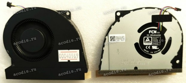 Кулер Asus ROG XG mobile GC31 GC31S GV301QH (p/n 13NR04H0T30011, DFSCK332051822 DC 12V FCN FMQL) GC31S THERMAL FAN FORCECON 4 pin