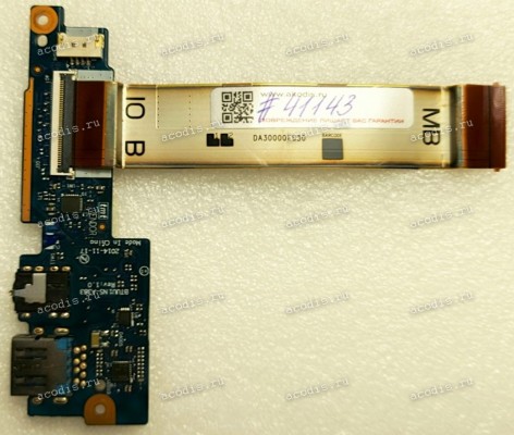 USB & Audio & CardReader Board Lenovo Yoga 3-14 80JH 14" (p/n BTUU1 NS-A383 Rev:1.0) & Cable (NF-A381 Rev:1.0 )