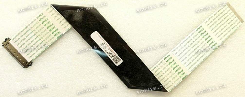 LCD LVDS FFC шлейф мониторный 30 pin обратный, шаг 1.0 mm, длина 370 mm с замком с одной стороны, black Asus LMT VG278Q VG278QR VG278QR-J VG278QF VG278QR-R VG278QE (p/n 14011-02800000) LCD Monitor LVDS CABLE QISDA/5K.3QT01.CY1