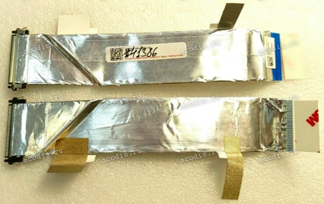 LCD LVDS FFC шлейф мониторный 30 pin прямой, шаг 1.0 mm, длина 175 mm с замком с одной стороны, Asus A5200WFA A5200WF A5400WFPK A5400WF A5200WFAK A5400WFAK A5400WFP A5200WGA (p/n 14005-03760000, NBX0002P000 REV:1.0) LVDS CABLE COMPAL/71NJ3188029