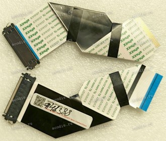 LCD LVDS FFC шлейф мониторный 30 pin обратный, шаг 1.0 mm, длина 148 mm с замком с одной стороны, Asus LMT VP228DE (p/n 14011-01221300) LCD Monitor LVDS CABLE (INX) / QISDA/5K.3G903.CY1