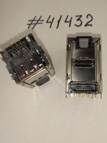 Combo connector Asus POF+HDMI+DP CON 42P,R/A,DIP (p/n12G240404201) FOXCONN QJ11191-CFS3-4F