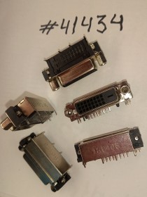 DVI connector Asus DVI CON 24P G/F 4GND W/S F BLK (p/n12010-00032900) LY DVI024W-B001-00A3F2B-SI