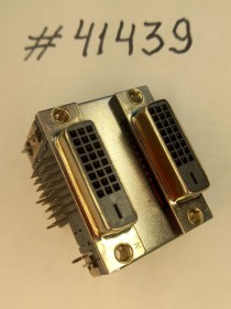 DVI-D connector Asus DUAL DVI-D 24P+24P BEVEL DIP/S (p/n12010-00150100) NTK 21019040356