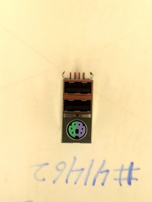 Combo connector Asus JACK MINI DIN/USBX2 R/A GR/PU (p/n12014-00120100) LINGYANG GZ5041B-B059-MMA3ZDB