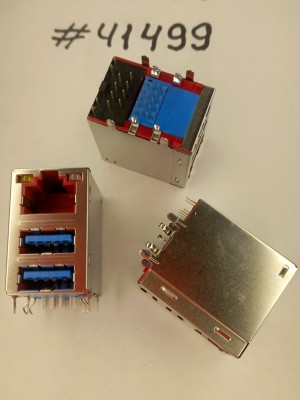 Combo connector Asus COMBO LAN+2USB3 30P G/F WO/TRA (p/n12014-00830400) SPEEDTECH RU84JB-4001-4CG-0R