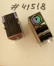 Combo connector Asus JACK MINI DIN/USBX2 R/A GR/PU (p/n12G14201114V) LINGYANG GZ5040B-B059-B0AB2SB