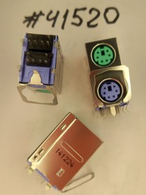 MINI DIN connector Asus MINI DIN 6P G/F STACK W/S (p/n12014-00240500) LINGYANG DN2106W-B027-B0AY00B