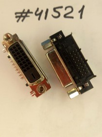 DVI connector Asus DVI CON 24P G/F 4GND W/S F BLK (p/n12010-00032800) COMPUPACK ACNDV310025-001