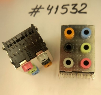 Audio connector Asus PHONE JACK 6P 6IN1,BTXE (p/n12G140401060) LOTES ABA-JAK-026-K07