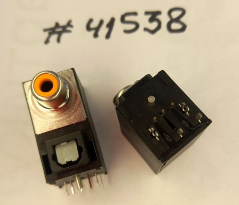 OPTICAL/RCA connector Asus OPTICAL/RCA JACK 5P TRAN W/P (p/n12G143011050) LOTES ABA-JAK-035-K05