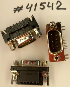 D-SUB connector Asus D-SUB 9P G/F M BLK/U R/A DIP (p/n12010-00011300) FOXCONN DT10121-24W3-4F